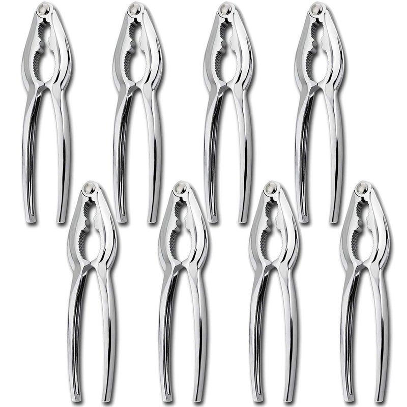 ZAUGONTW Crab Crackers and Tools, Lobster Crackers, Seafood Crab Leg Cracker Tools, Nut Cracker Set, 8 Pack - Image 1